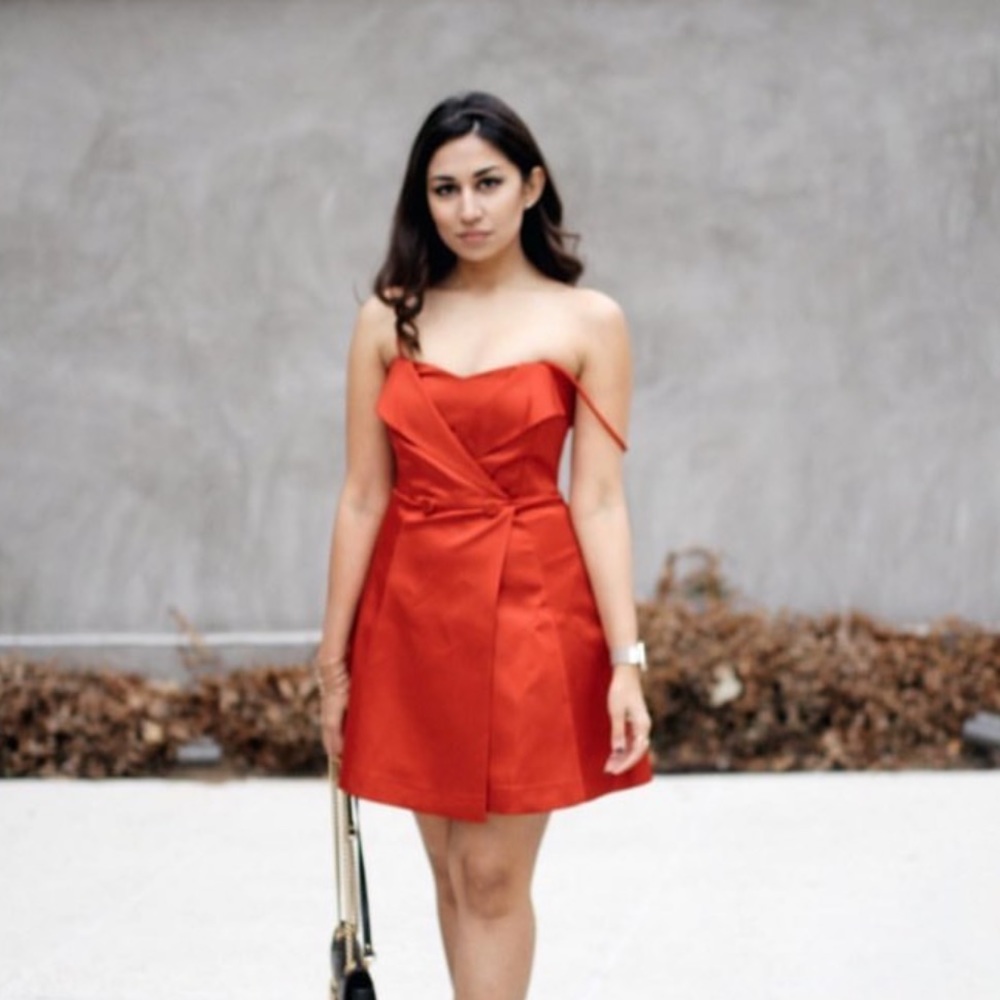 Zara Red Satin dress